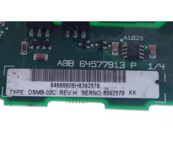 ABB 64577913 P DSMB-02C DSMB02C REV: H 