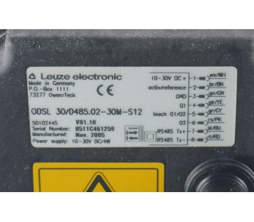 LEUZE ODSL 30/D485.02-30M-S12 ODSL30D4850230MS12 