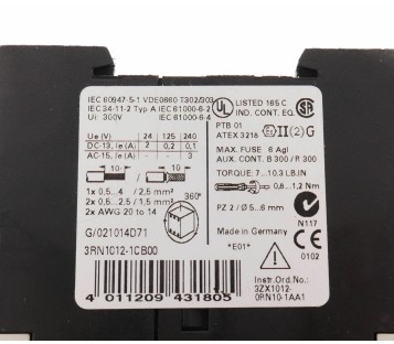 SIEMENS 3RN1012-1CB00 3RN10121CB00