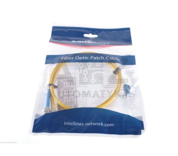 INTELLINET FIBER OPTIC PATCH CABLE SM ST/LC 9/125UM OS2 1M LSZH  ! 5PCS ! NEW !