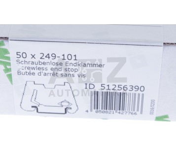WAGO 249-101 249101 SCREWLESS END STOP ! 50PCS ! NEW !