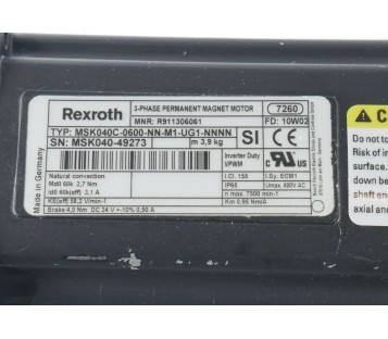 REXROTH MSK040C-0600-NN-M1-UG1-NNNN R911306061