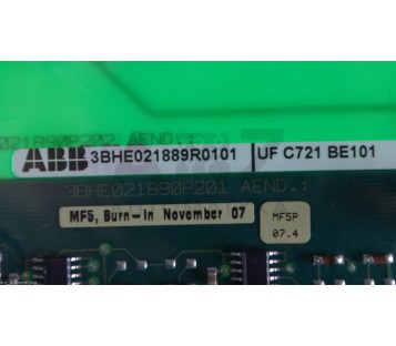 ABB 3BHE021889R0101 3BE021890P201  UF C721 BE101 