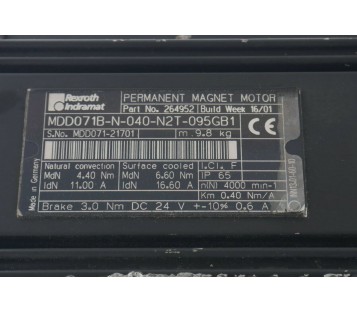 REXROTH MDD071B-N-040-N2T-095GB1 MDD071BN040N2T095GB1 