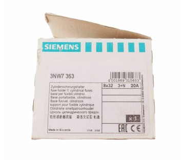 SIEMENS 3NW7363 FUSE HOLDER 20A ! NEW !