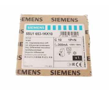 SIEMENS 5SU1 653-1KK10  5SU16531KK10 ! NEW !