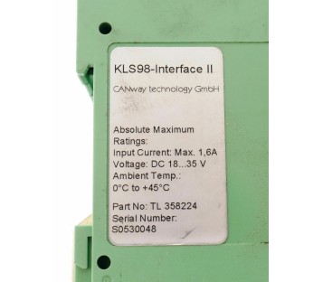CANWAY KLS98-INTERFACE II TL358224