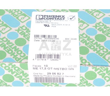 PHOENIX CONTACT ME 17,5 OT-MSTBO GN ME175OTMSTBOGN 2906827 ! 10pcs ! NEW !