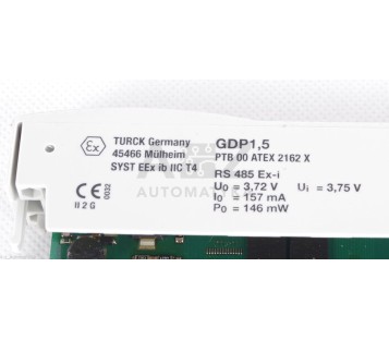TURCK EXCOM GDP1,5 GDP15 PTB00ATEX2162X