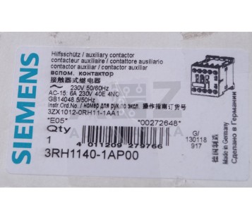 SIEMENS 3RH1140-1AP00  3RH11401AP00     ! NEW !