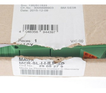 PHOENIX CONTACT MACX MCR-SL-I-I-ILP-SP 2905279 MCRSLIIILPSP ! NEW !